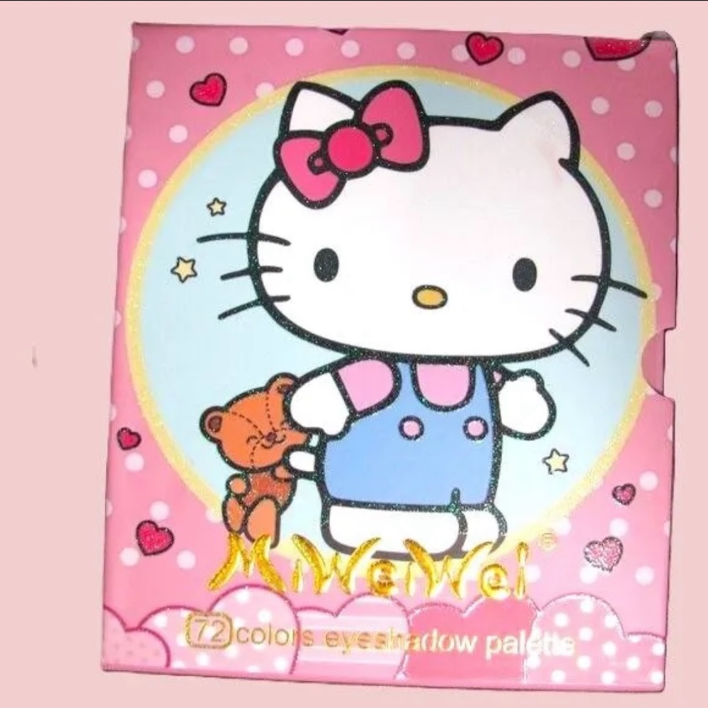 Hello Kitty x MiWeiWei Eyeshadow Palette 72 Colors | Brand New In Packaging